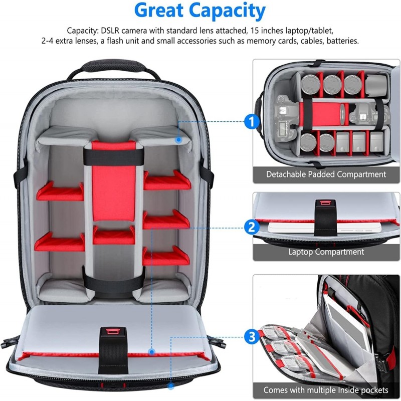 Sac à dos avec Trolley et roulettes - compatible Matterport PRO2/3