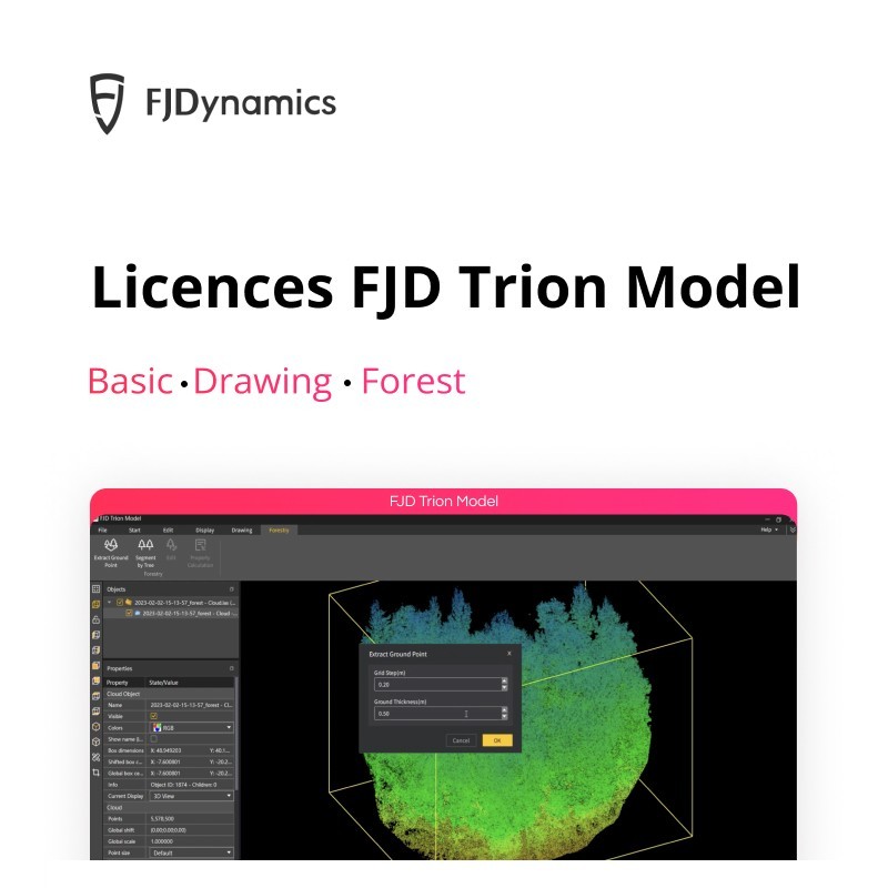 Licence logiciel FJD Trion Model